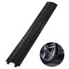 NEWTRY Speed Bump for Road PVC 3.3ft/40, 2kg/4.4lb Traffic Speed Hump Cable Protector Ramps for Garage Indoor Entrance Outdoor (Black) view 1