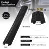 NEWTRY Speed Bump for Road PVC 3.3ft/40, 2kg/4.4lb Traffic Speed Hump Cable Protector Ramps for Garage Indoor Entrance Outdoor (Black) view 2