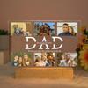Custom Acrylic Lamp Personalized Photo Text Bedroom Night Light for MOM DAD Love Friend Family Day Wedding Birthday Gift Present (DAD) view 1