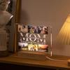 Custom Acrylic Lamp Personalized Photo Text Bedroom Night Light for MOM DAD Love Friend Family Day Wedding Birthday Gift Present (Love) view 2