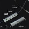 GZLMMY Real Bone Conduction Headphones Type-C Wired Bone Transmission Earphones Sound Earcuffs Mute Key for Calls Running Wear Painless view 3