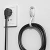 12 Pcs Adhesive Cord Keeper - Headphone Cord Organizer and Extension Cord Holder for Home Office and Kitchen, Self-Adhesive Silicone Cable Management (Black) view 2