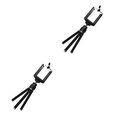 DirectNine Basics 2pcs Phone Tripod Retractable Camera Tripod Stand for Smartphones (4-6 Inch)