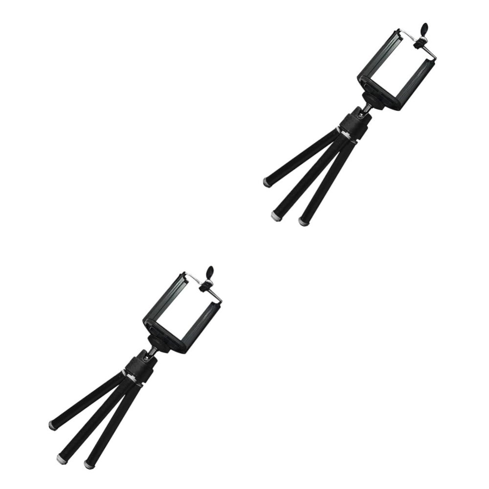 DirectNine Basics 2pcs Phone Tripod Retractable Camera Tripod Stand for Smartphones (4-6 Inch)