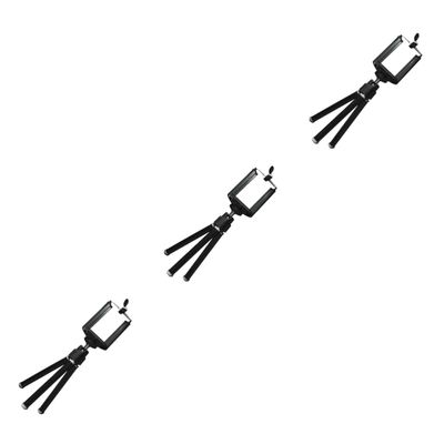 DirectNine Basics 3pcs Retractable Phone Tripod Compact Camera Stand Small Bracket for Smartphone Tripod Portable Stand