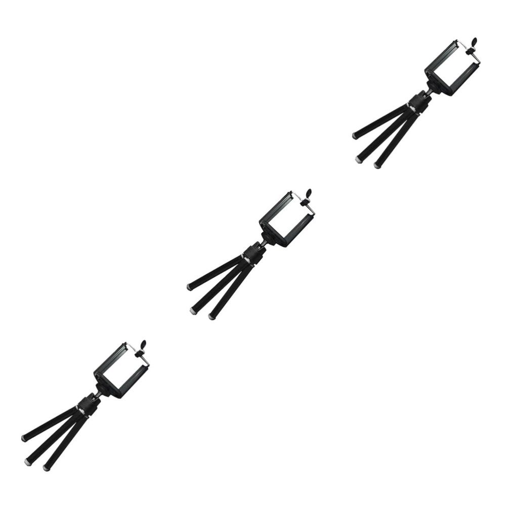 DirectNine Basics 3pcs Retractable Phone Tripod Compact Camera Stand Small Bracket for Smartphone Tripod Portable Stand