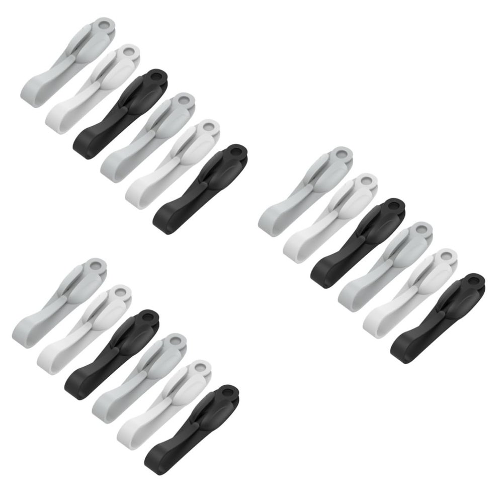 DirectNine Basics 18pcs Cable Storage Holder for Desk Accessories Adhesive Cord Organizers Multi-scene Wire Holders