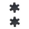 2pcs Snowflake Way Audio Headphone Splitter Adapter for Sharing Music Compatible with Devices Includes Auxiliary Cable for Tablets and Mobile Phones Black view 1