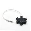 2pcs Snowflake Way Audio Headphone Splitter Adapter for Sharing Music Compatible with Devices Includes Auxiliary Cable for Tablets and Mobile Phones Black view 4