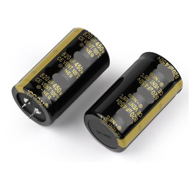 ALKOY 2 Pieces 450V Capacitor Amplifier electrolytic Capacitor 2000 Hours 105 Suitable for Filter/Audio/air Conditioner/HiFi/Power Capacitor (Size : 450V220UF 25x40)