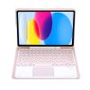 Aidashine Keyboard Case for Samsung Galaxy Tab A9+ 11 Inch 2023 (SM-X210/X216/X218), Detachable Bluetooth Keyboard with Touchpad, Soft Back Cover,Pink view 2
