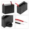 ALKOY 1 Piece CBB61 Capacitor Fan Starting Capacitor 1/1.2/1.5/2/2.5/3/3.5/4/4.5UF Terminal Fan Motor Starting Capacitor (Size : 450V7.0UF) view 4