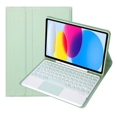 Aidashine Keyboard Case for Samsung Galaxy Tab A9+ 11 Inch 2023 (SM-X210/X216/X218), Detachable Bluetooth Keyboard with Touchpad, Soft Back Cover,Green