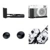 JJC Metal Hand Grip Secure Handle Bracket & Soft Shutter Release Button for Fuji Fujifilm X100V X100F Cameras view 1