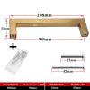 YEAHSO Black Cabinet Handle Square Furniture Hardware Stainless Steel Kitchen Door Knobs Cupboard Wardrobe Drawer Pulls 1Pcs view 2