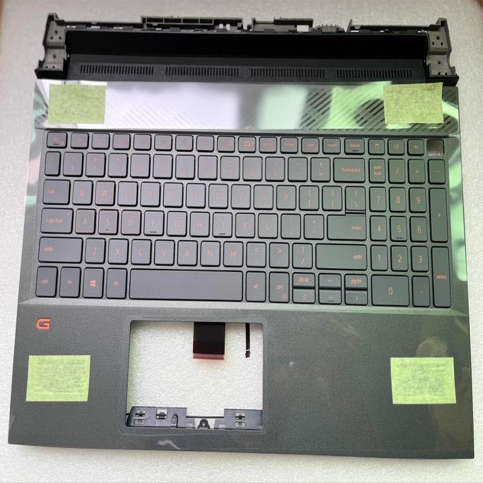 0NYJ0D NYJ0D New Palmrest Upper Case with US Orange Backlight Keyboard for G15 5510 5511 5515 Laptop