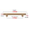 YEAHSO Gold Furniture Handles Modern Copper Black with Plate Cupboard Wardrobe Dresser Shoe Box Drawer Cabinet Pulls 1Pcs (Color : Gold) view 2