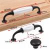 YEAHSO Zinc Alloy Black/White Door Handles Ceramic Drawer Pulls Knob Kitchen Cabinet Handles and Knobs Furniture 1Pcs view 4