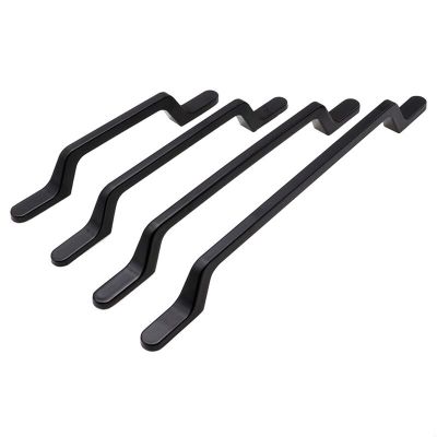 YEAHSO Alloy Black Handle Simple Long Handles Door Knobs for Cupboard Drawer Pulls Furniture Cabinet Hardware 1Pcs