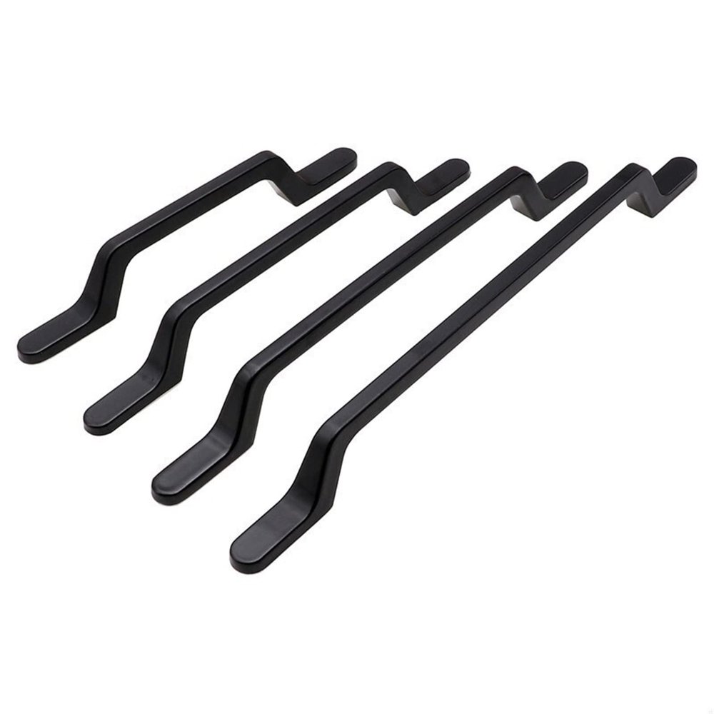 YEAHSO Alloy Black Handle Simple Long Handles Door Knobs for Cupboard Drawer Pulls Furniture Cabinet Hardware 1Pcs