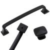 YEAHSO Black Cabinet Handles Solid Aluminum Alloy Kitchen Cupboard Pulls Drawer Knobs Furniture Handle Hardware 1Pcs view 1