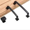 YEAHSO Black Cabinet Handles Solid Aluminum Alloy Kitchen Cupboard Pulls Drawer Knobs Furniture Handle Hardware 1Pcs view 3
