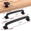 YEAHSO Black Cabinet Handles Solid Aluminum Alloy Kitchen Cupboard Pulls Drawer Knobs Furniture Handle Hardware 1Pcs view 4