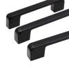 YEAHSO Black Cabinet Handles Solid Aluminum Alloy Kitchen Cupboard Pull Drawer Knobs Furniture Handle Hardware 1Pcs view 1