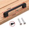 YEAHSO Aluminum Alloy Black Cabinet Handles Kitchen Cupboard Door Pulls Drawer Knobs Fashion Furniture Hardware 1Pcs (Color : 13.8) view 2