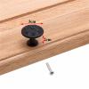 YEAHSO 1Pcs Black Zinc Alloy Handle Hardware Cabinet Knobs and Kitchen Handles for Furniture Drawer Solid Door (Color : Black) view 2
