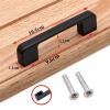 YEAHSO Aluminum Alloy Black Cabinet Handles Kitchen Cupboard Door Pulls Drawer Knobs Fashion Furniture Hardware 1Pcs view 2
