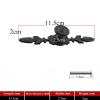 YEAHSO Cabinet Handles Suitcases Black Solid Aluminum Alloy Door Knobs and Kitchen Cupboard Pulls Drawer Furniture Hardware 1Pcs (Color : AB17-4) view 2