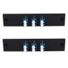 fyboptwu - 6 Fibers LC to LC Duplex Single Mode Fiber Patch Panel with 3 pcs LC/LC UPC Duplex Singlemode Fiber Optic Coupler Adapters Connector,2pcs view 1