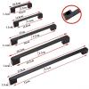 YEAHSO Aluminum Alloy Black Cabinet Handles Kitchen Cupboard Door Pulls Drawer Knobs Fashion Furniture Hardware 1Pcs (Color : Black) view 4