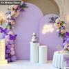 6.6 FT Arch Backdrop Cover, Wedding Purple Arch Covers Stretchy Backdrop Spandex Fitted for Chiara Stand Birthday Baby Shower Party Ceremony Decoration Purple 6.6FT view 3
