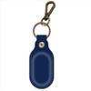 Leather Galaxy SmartTag2 Holder Keychain, Portable Handmade Genuine Leather Smart Tag2 Holder with Keyring Full Coverage Smart Tag2 Protective Case Cover Compatible for SmartTag 2023 (Blue) view 1