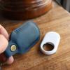 Leather Galaxy SmartTag2 Holder Keychain, Portable Handmade Genuine Leather Smart Tag2 Holder with Keyring Full Coverage Smart Tag2 Protective Case Cover Compatible for SmartTag 2023 (Blue) view 3