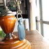Leather Galaxy SmartTag2 Holder Keychain, Portable Handmade Genuine Leather Smart Tag2 Holder with Keyring Full Coverage Smart Tag2 Protective Case Cover Compatible for SmartTag 2023 (Blue) view 4