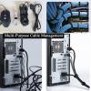 200pcs 4 Inch Cable Ties Reusable Cable Straps Multi-Purpose Tie Wraps Cord & Cable Organizer Used for Headphones, Phones, Home, Office and Data Centers view 4