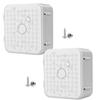 CTXSumTec 2-Pack 5.5" Square Security Camera Junction Box Mouting Bracket, Universal Bullet Dome Camera Junction Outlet Box Mount Hide Cable Junction Box for CCTV Surveillance Camera view 1
