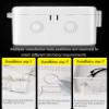 CTXSumTec 2-Pack 5.5" Square Security Camera Junction Box Mouting Bracket, Universal Bullet Dome Camera Junction Outlet Box Mount Hide Cable Junction Box for CCTV Surveillance Camera view 3