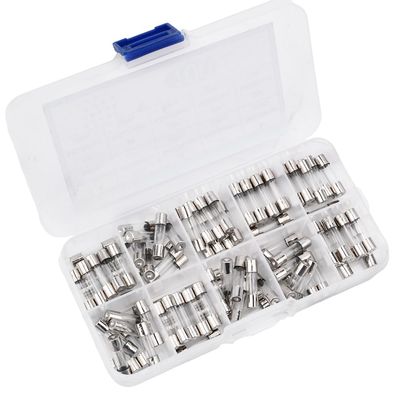 100 PCS Fast Blow Glass Fuse Box Kit 5x20 250V for Circuit Current Protection 5 * 20mm 0.2/0.5/1/2/3/5/8/10/15/20A, ASDEHH231