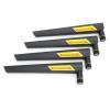 Acogedor 4Pcs 10dB Router Antenna for RT AX88U AX6000 Dual Band, SMA Network Card with Stable Structure, Excellent Performance view 1