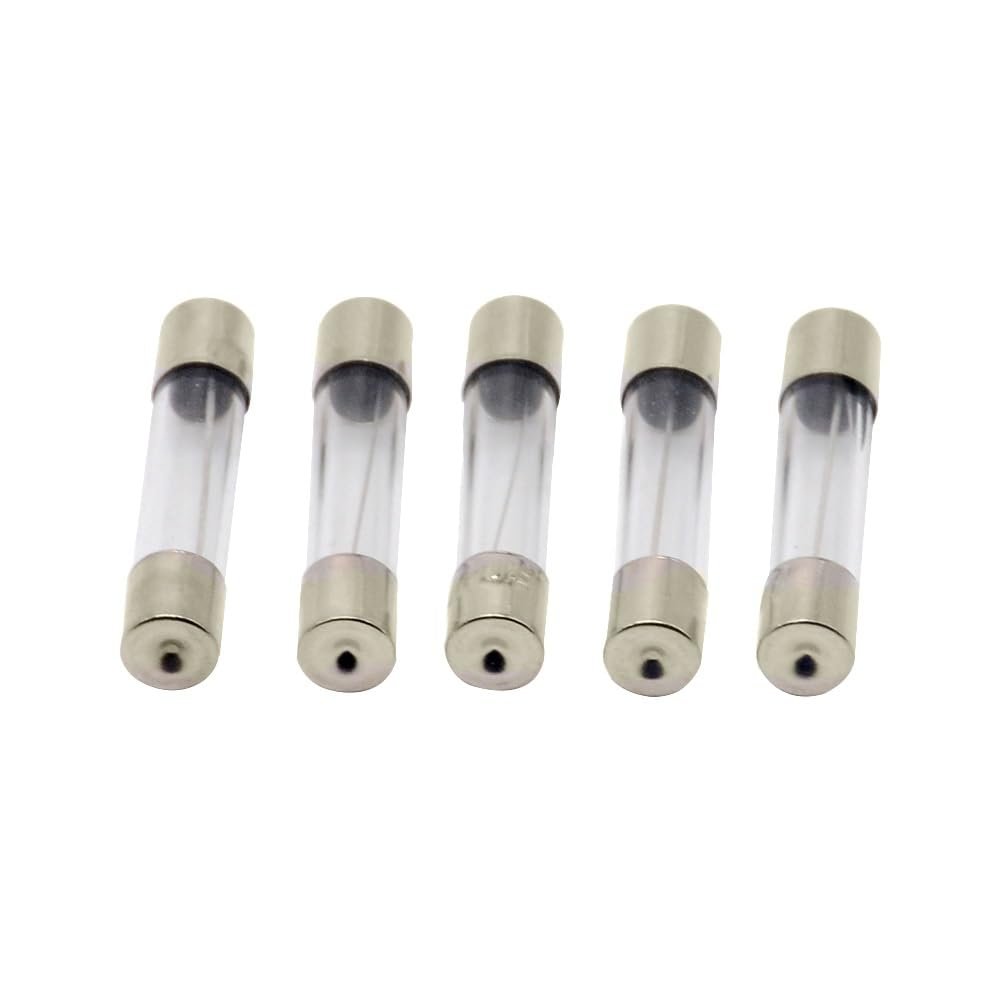 10pcs/lot One Sell 6 * 30mm Fast Blow Glass Tube Fuses 6x30 mm 250V 0.5 1 2 3 4 5 6 8 10 15 20 25 30 A AMP Fuse (Color : 5A)