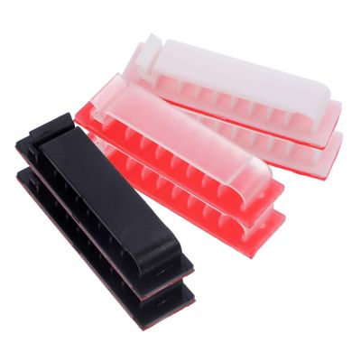 Hemobllo 6pcs Adhesive Cable Clips Wall-Mounted Wire Holders for Home Office Organization Versatile Cord Management for USB Charger and Power Cables Options