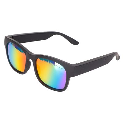 Stereo Noise Cancelling Smart Glasses Sunglasses with Headphone for Cycling Running Driving Fishing (Colorful)