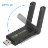 GOWENIC Dongle Dual Band 1201Mbps USB 3.0 High Gain Antenna Adapter for Family Office Travel, Stable view 4