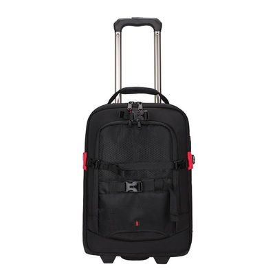 ZGYDNM Trolley case Camera Bag Waterproof Professional DSLR Camera Carry-on case Video Photos Digital Camera Trolley case Pulley (Color : Large)
