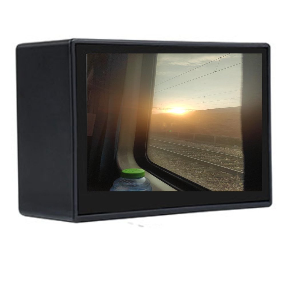 TUOPUONE 4.3inch Capacitive Touch Display Compatible with Raspberry Pi 800480 Pixels Resolution IPS Screen Panel with Protection Case DSI Interface Toughened Glass Panel