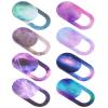 Amabro 8PCS Webcam Cover Slide, Starry Sky Laptop Camera Cover Slide Phone Camera Cover Ultra Thin Computer Camera Cover Slide Blocker Slider Privacy Security Protector for PC Pad Video Front Lens view 1